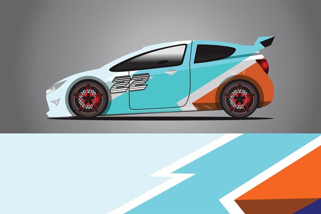 Car decal wrap  design vector