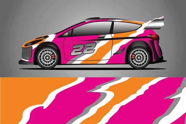 Car decal wrap  design vector