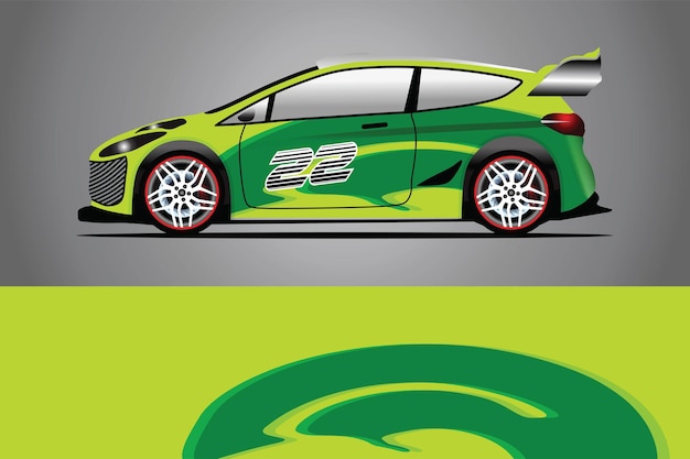 Car decal wrap  design vector