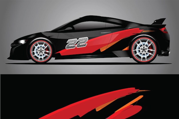 Car Decal Wrap  Design Vector