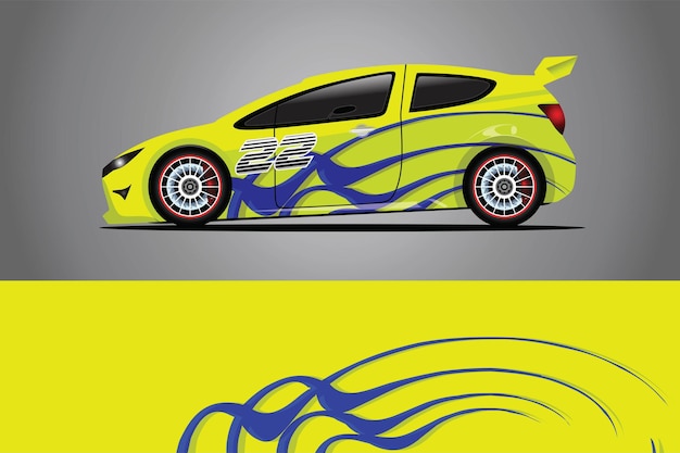 Car Decal Wrap  Design Vector