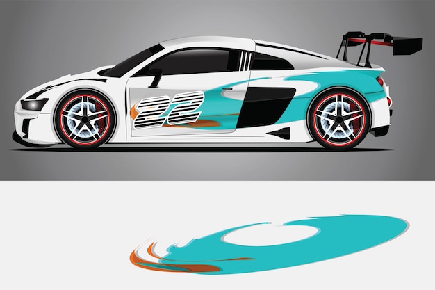 Car Decal Wrap  Design Vector