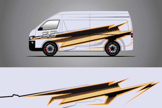 Car Decal Wrap  Design Vector