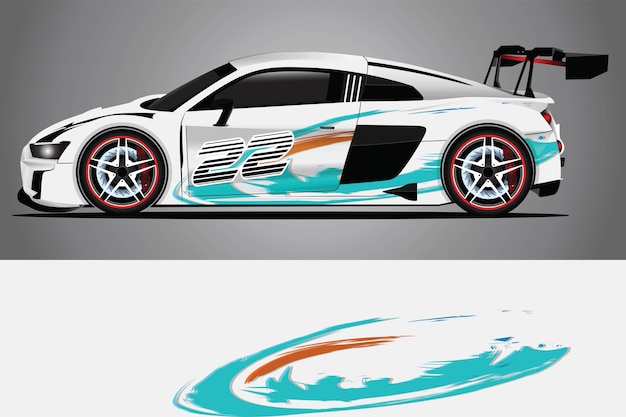 Car Decal Wrap  Design Vector