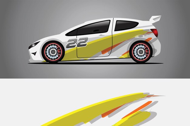 Car decal wrap  design vector