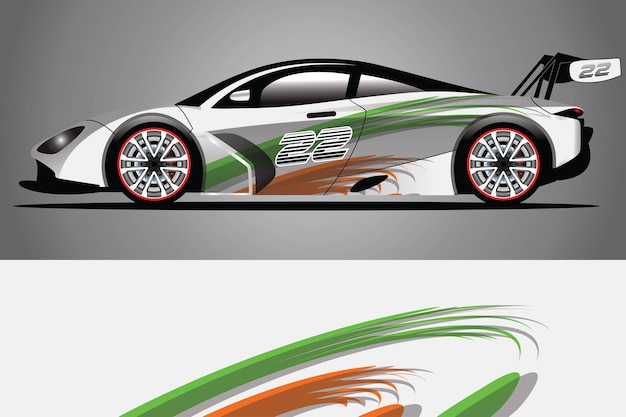 Car Decal Wrap  Design Vector