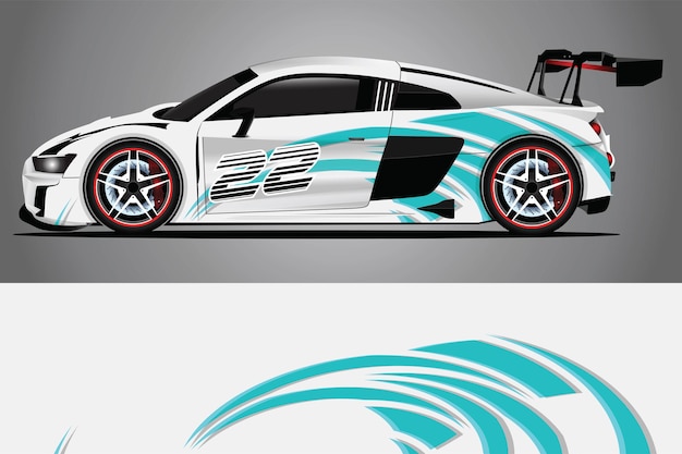 Car Decal Wrap  Design Vector