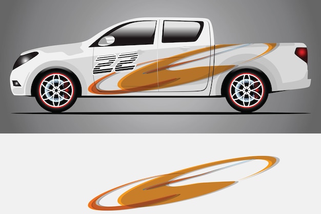 Car Decal Wrap  Design Vector