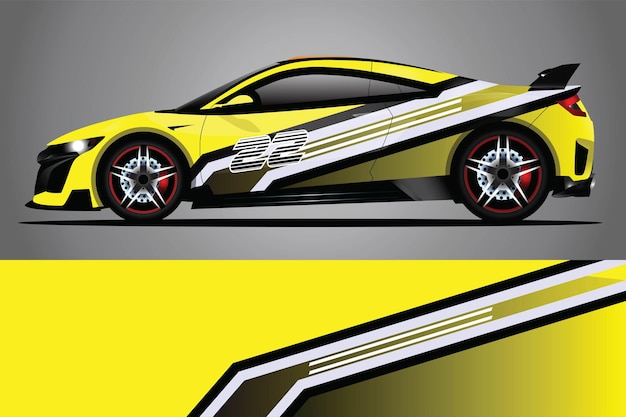 Car Decal Wrap  Design Vector