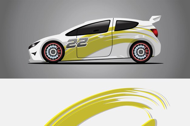 Car Decal Wrap  Design Vector