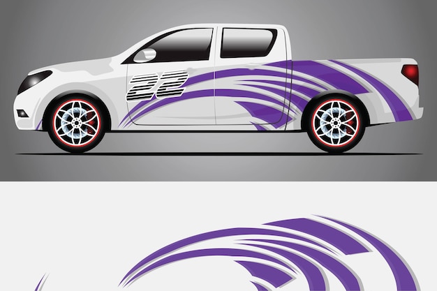 Car Decal Wrap  Design Vector