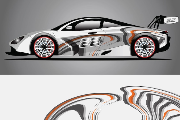 Car Decal Wrap  Design Vector