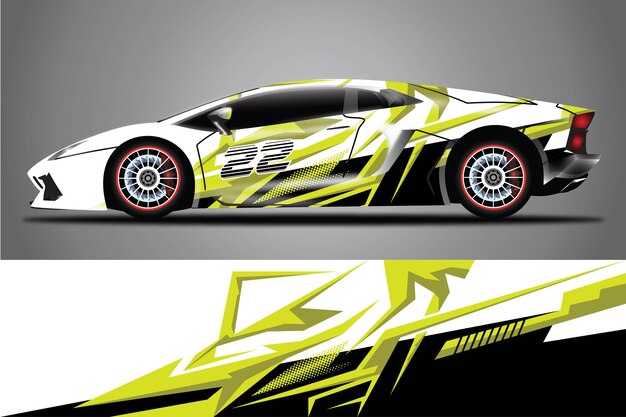 Car Decal Wrap  Design Vector