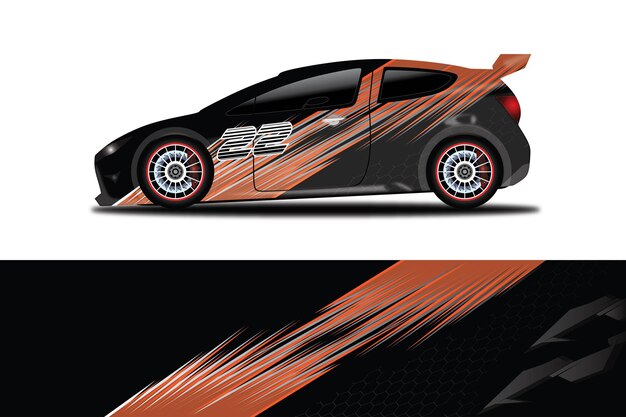 Car Decal Wrap  Design Vector