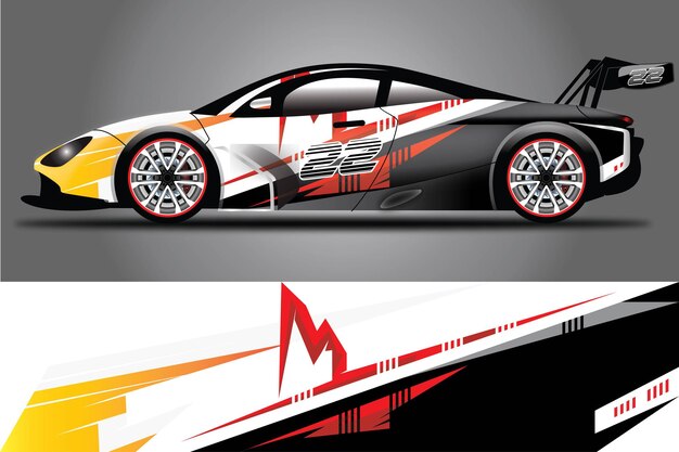 Car Decal Wrap  Design Vector