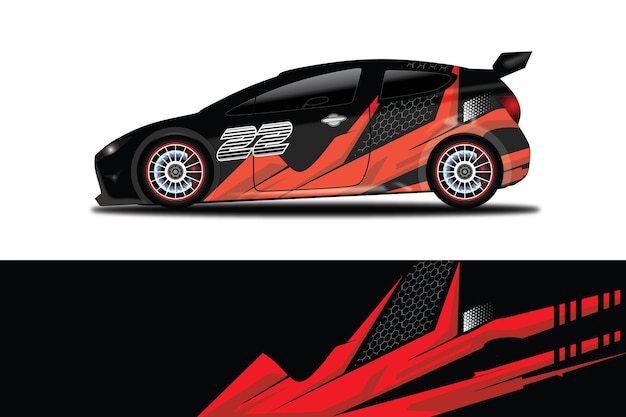 Car Decal Wrap  Design Vector