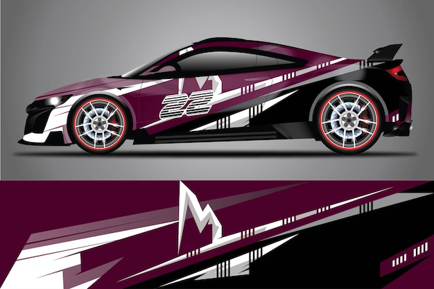 Car Decal Wrap  Design Vector