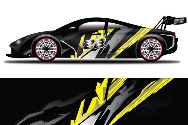 Car Decal Wrap  Design Vector