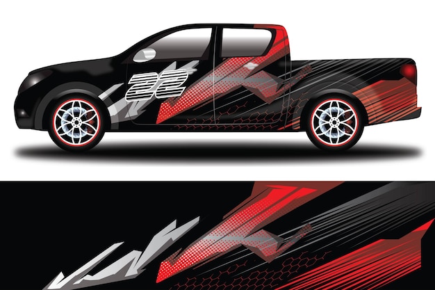 Car Decal Wrap  Design Vector