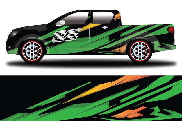 Car Decal Wrap  Design Vector