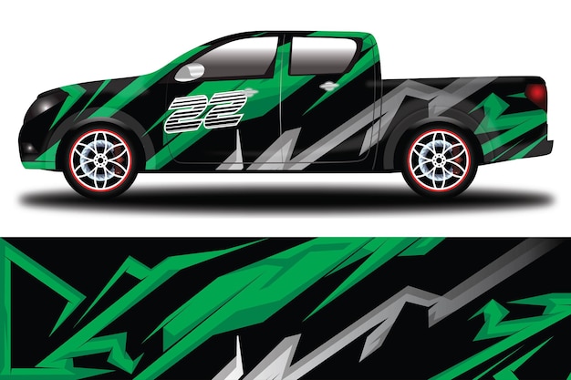 Car Decal Wrap  Design Vector