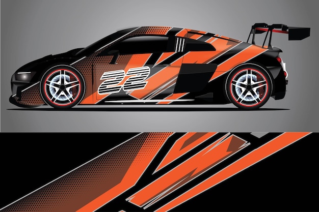 Car Decal Wrap  Design Vector