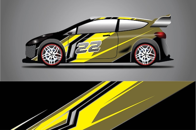 Car decal wrap  design vector