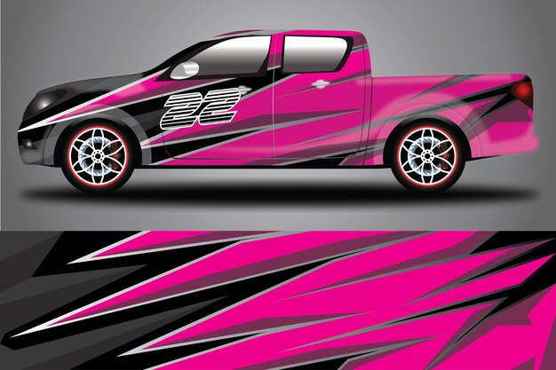 Car Decal Wrap  Design Vector