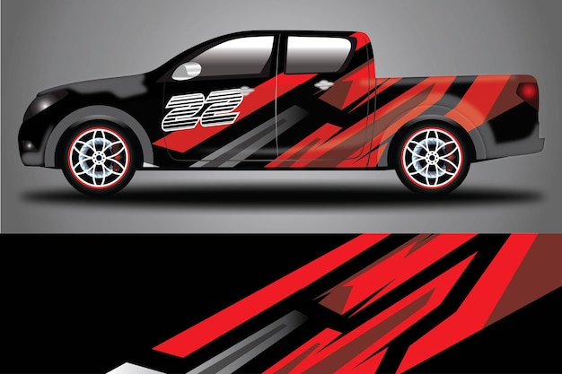 Car Decal Wrap  Design Vector