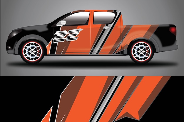 Car Decal Wrap  Design Vector