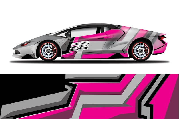 Car Decal Wrap  Design Vector