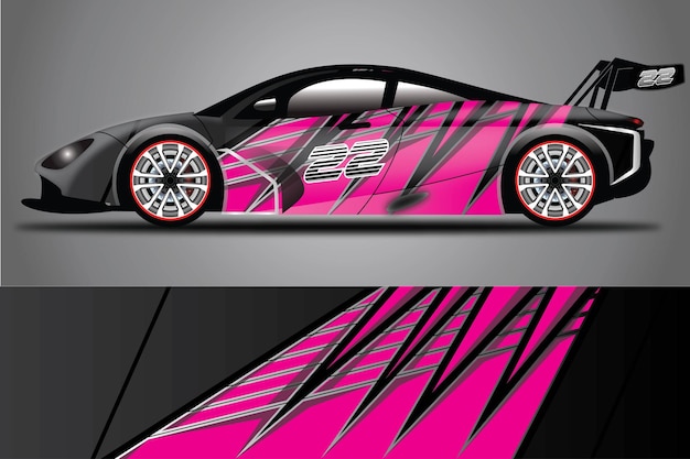 Car Decal Wrap  Design Vector