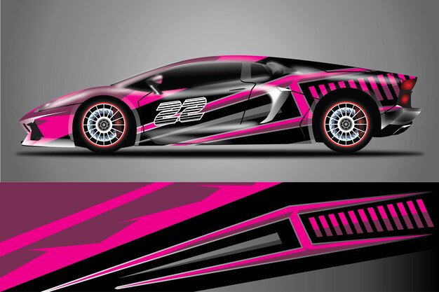 Car Decal Wrap  Design Vector