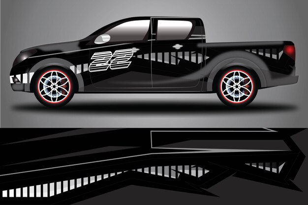 Car Decal Wrap  Design Vector