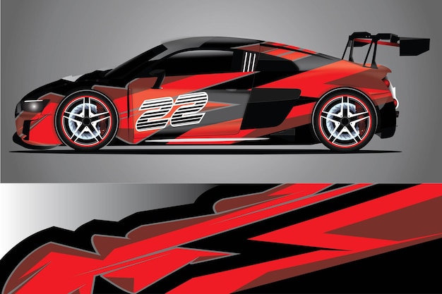 Car Decal Wrap  Design Vector