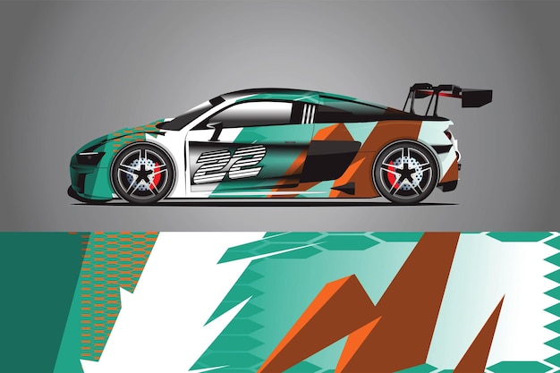 Car Decal Wrap  Design Vector