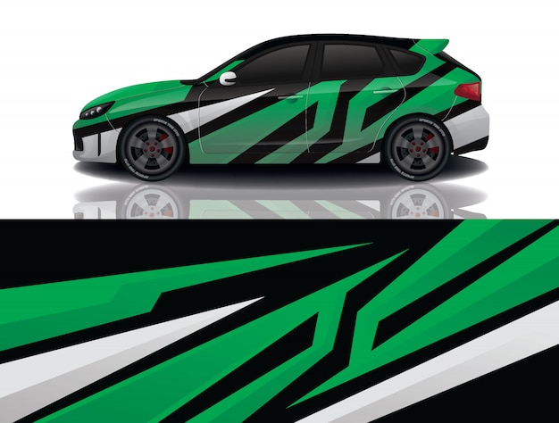 Car decal wrap design