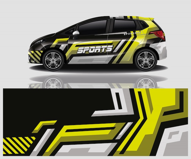 Car decal wrap design