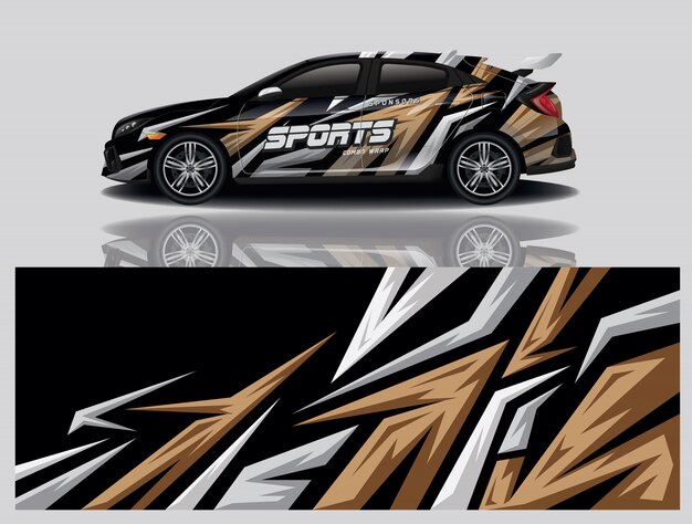 Car decal wrap design