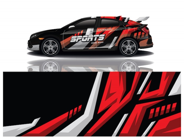 Car decal wrap design