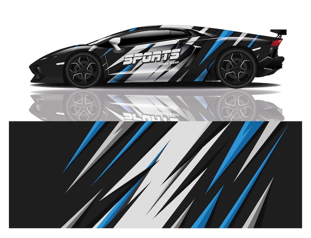 Car decal wrap design