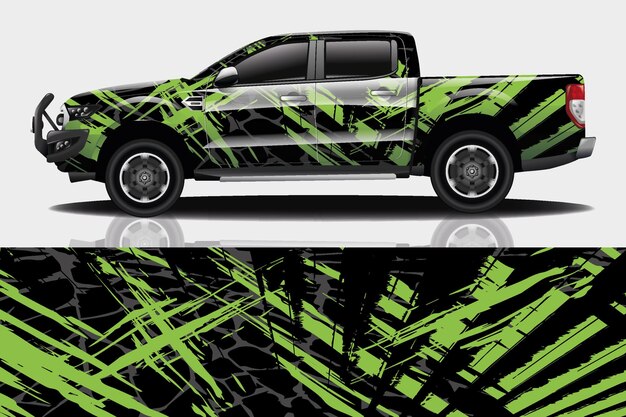 Car decal wrap design