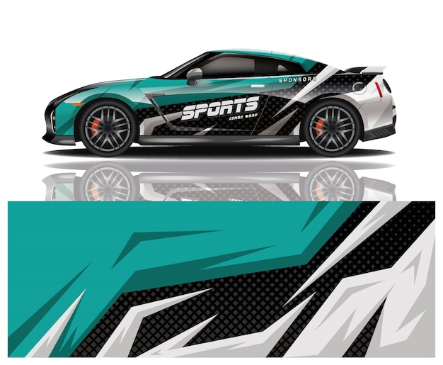 Car decal wrap design