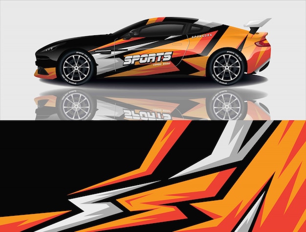 Car decal wrap design