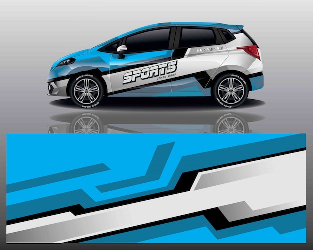 Car decal wrap design