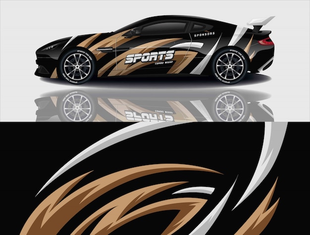 Car decal wrap design