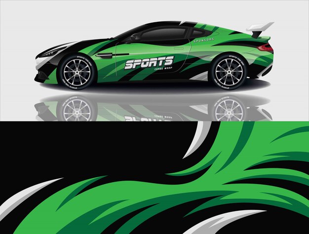 Car decal wrap design