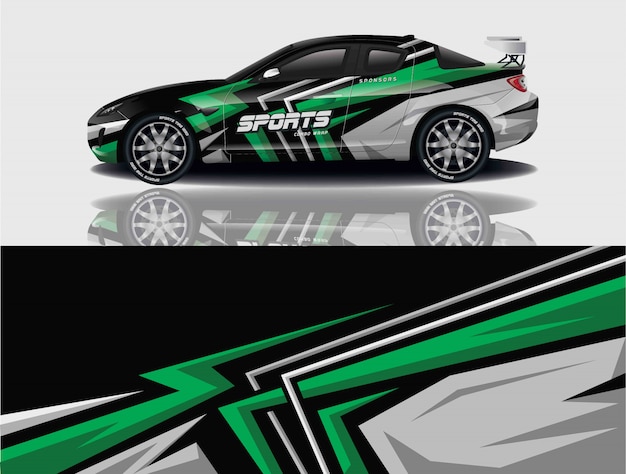 Car decal wrap design