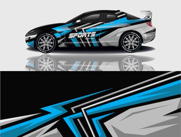 Car decal wrap design