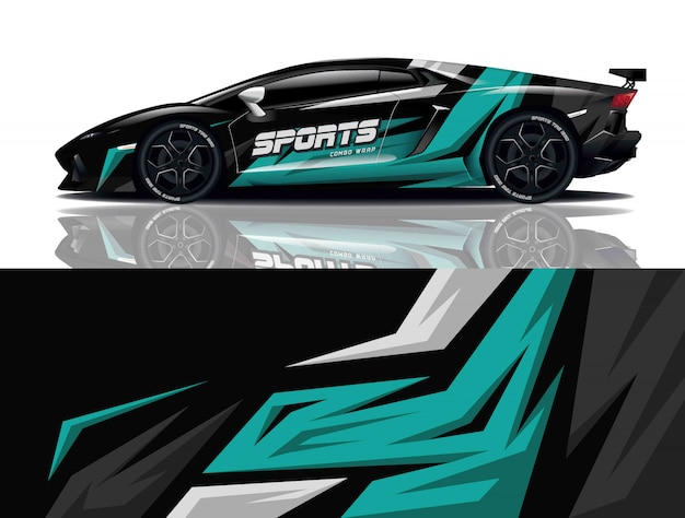 Car decal wrap design